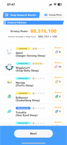 Pokémon Sleep Session 240